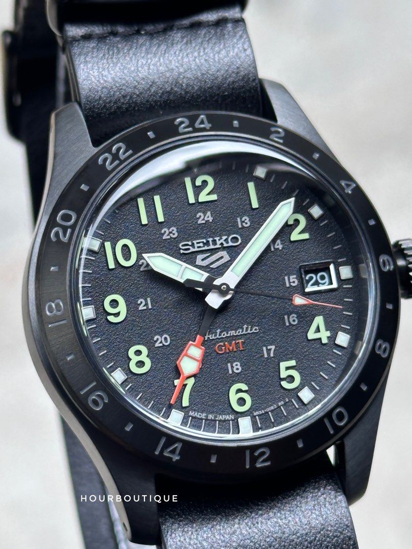 Brand New Japan Version Seiko 5 FieldWatch GMT Automatic Mens Watch SBSC013 SSK025K1