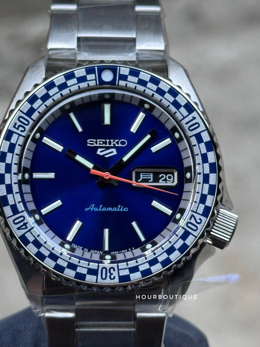 Brand New Japan Version Seiko 5 Racing Bezel Design Automatic Mens Watch SBSA243
