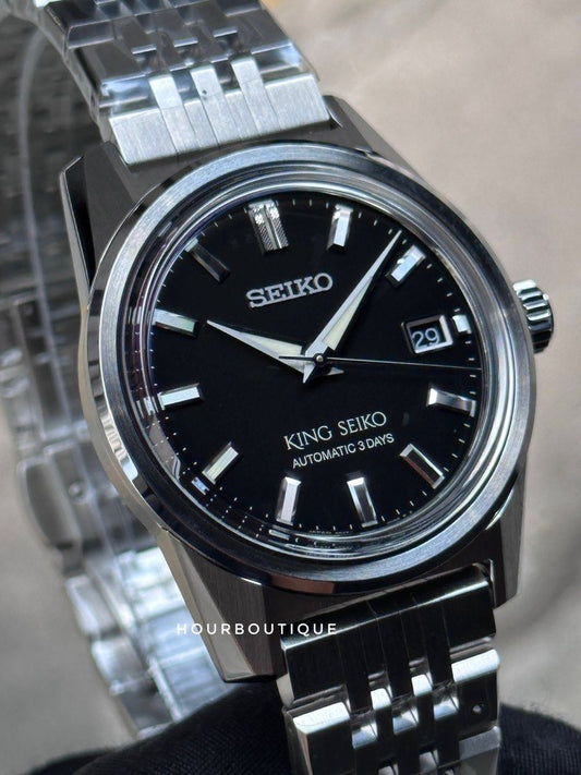 Brand New King Seiko 3Days Power Reserve Black Dial Automatic Watch SDKS021 SPB387J1
