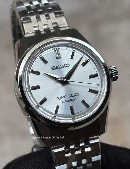 Brand New King Seiko Sunburst Silver Dial Men's Automatic Watch SDKS001 SPB279