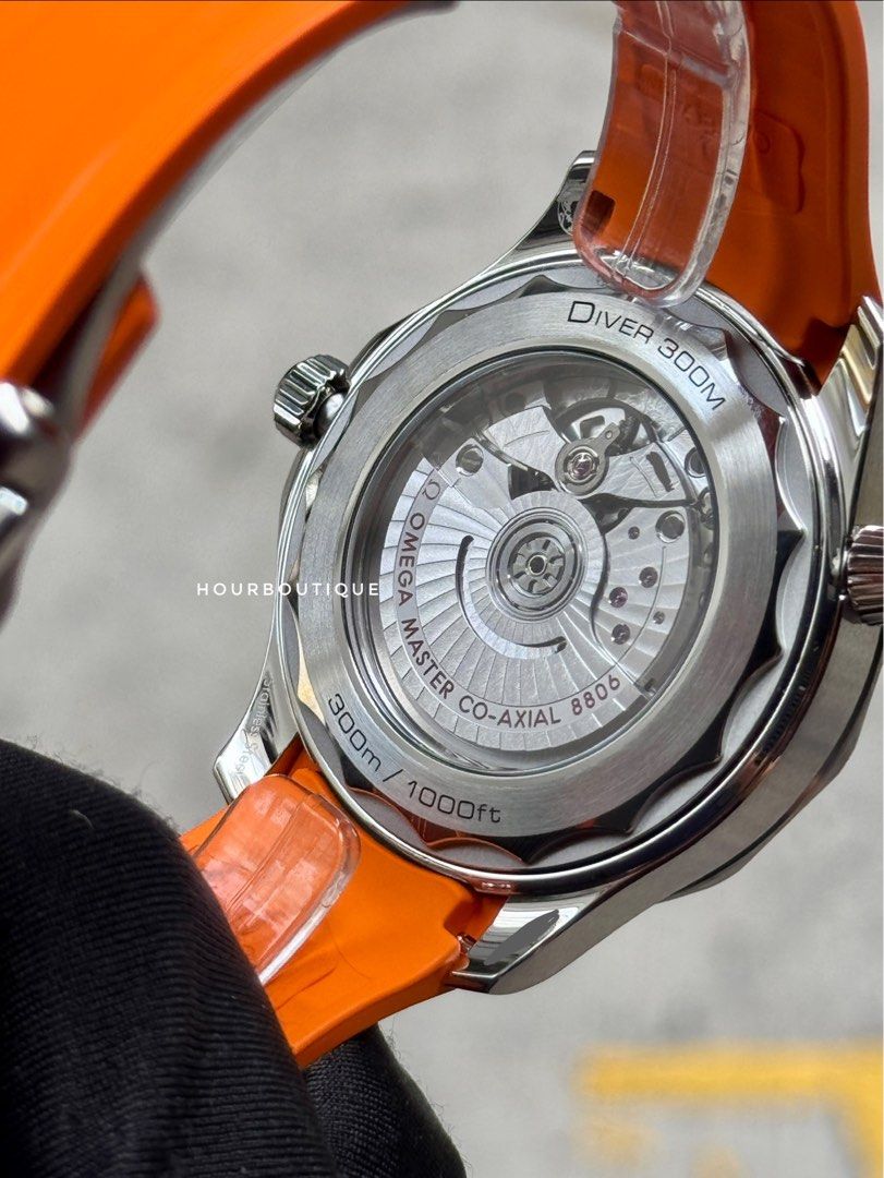 Brand New Latest Omega SeaMaster 300 Orange Index Automatic Divers Watch