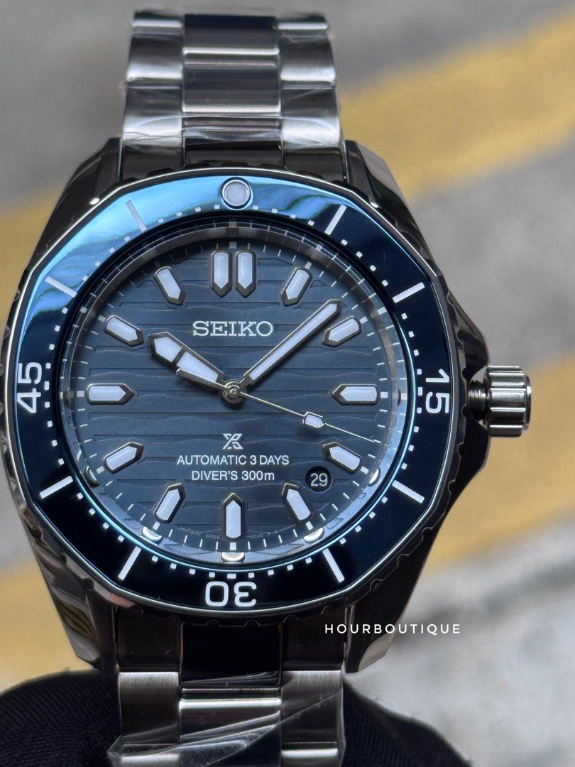Brand New Latest Seiko Prospex Octagonal Automatic Blue Dial Divers Watch SBDC203 SPB483J1