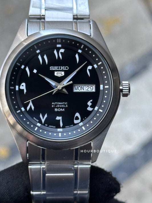 Brand New Made In Japan Seiko 5 Arabic Dial Automatic Watch SNKP21J1