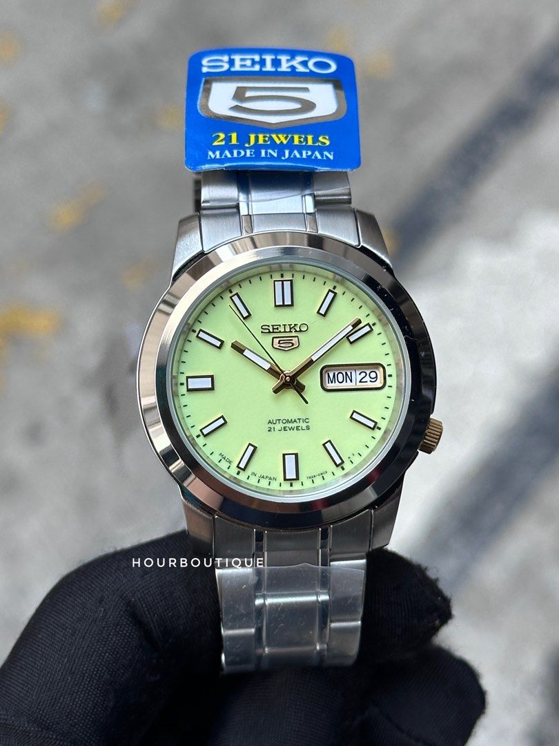 Brand New Made In Japan Seiko 5 Lume Dial Automatic Watch SNKK19J1