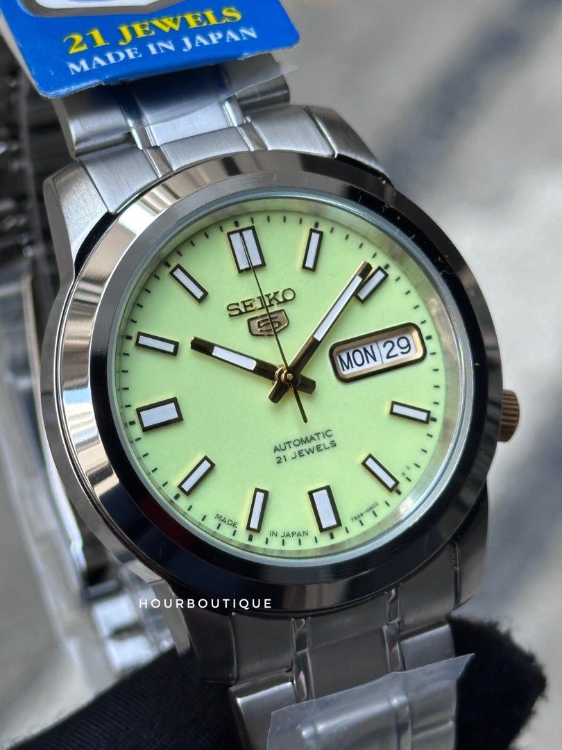 Brand New Made In Japan Seiko 5 Lume Dial Automatic Watch SNKK19J1