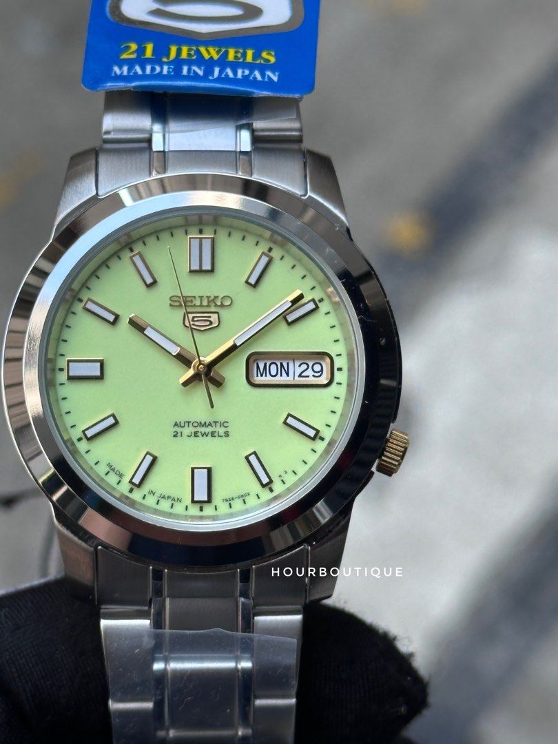 Brand New Made In Japan Seiko 5 Lume Dial Automatic Watch SNKK19J1