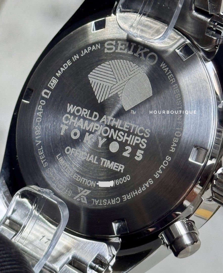 Brand New Made In Japan Seiko Prospex SpeedTimer World Athletics Solar Chronograph Watch SBDL119 SSC955P1
