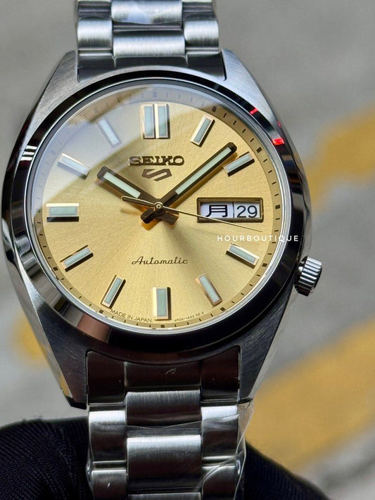 Brand New Made In Japan Seiko 5 SNXS Gold Dial Automatic Watch SBSA295 SRPL59K1