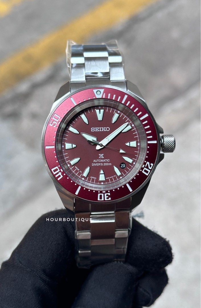 Brand New Made In Japan Version Seiko Prospex Red Samurai Automatic Watch SBDY129