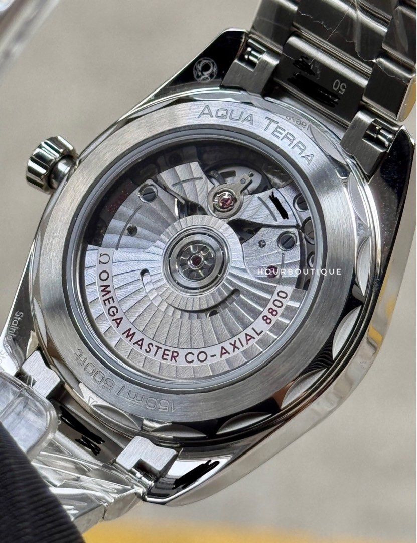 Brand New Omega AquaTerra 38mm Black Lacquered Dial Automatic Watch 220.10.38.20.01.004