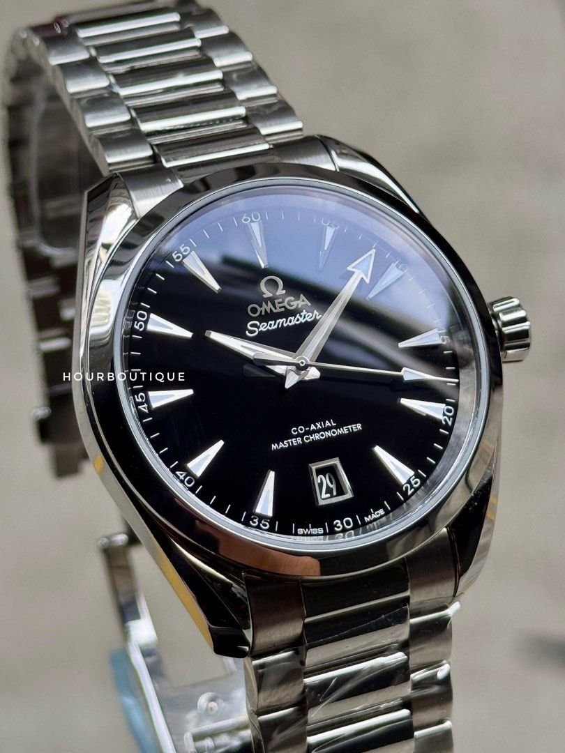 Brand New Omega AquaTerra 38mm Black Lacquered Dial Automatic Watch 220.10.38.20.01.004
