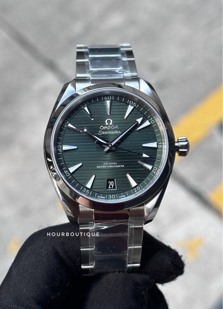 Brand New Omega SeaMaster Aqua Terra Green Dial Mens Automatic Watch 220.10.41.21.10.001