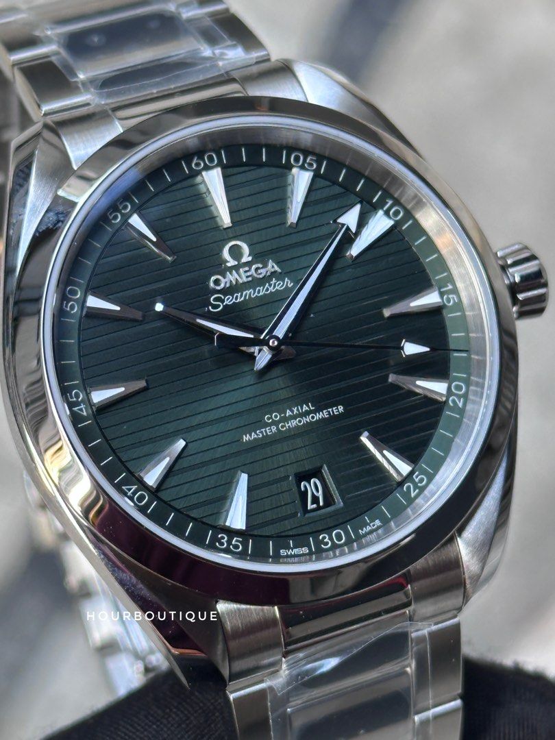 Brand New Omega SeaMaster Aqua Terra Green Dial Mens Automatic Watch 220.10.41.21.10.001