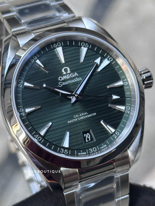Brand New Omega SeaMaster Aqua Terra Green Dial Mens Automatic Watch 220.10.41.21.10.001