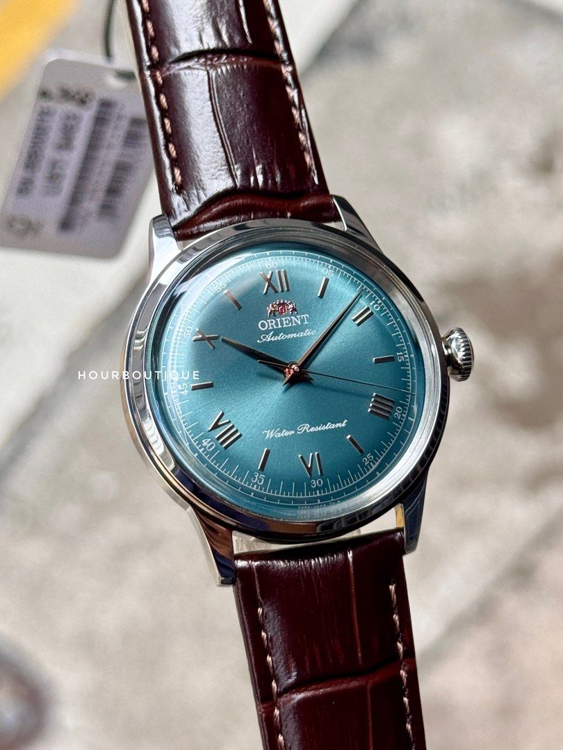 Brand New Orient 38mm Bambino Green Dial Automatic Watch RA-BB0001E