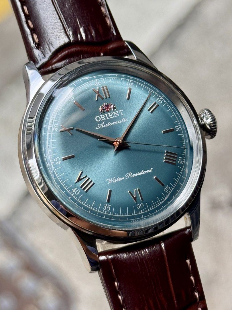 Brand New Orient 38mm Bambino Green Dial Automatic Watch RA-BB0001E