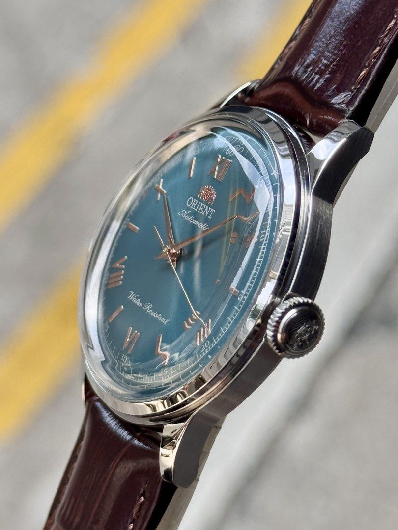 Brand New Orient 38mm Bambino Green Dial Automatic Watch RA-BB0001E