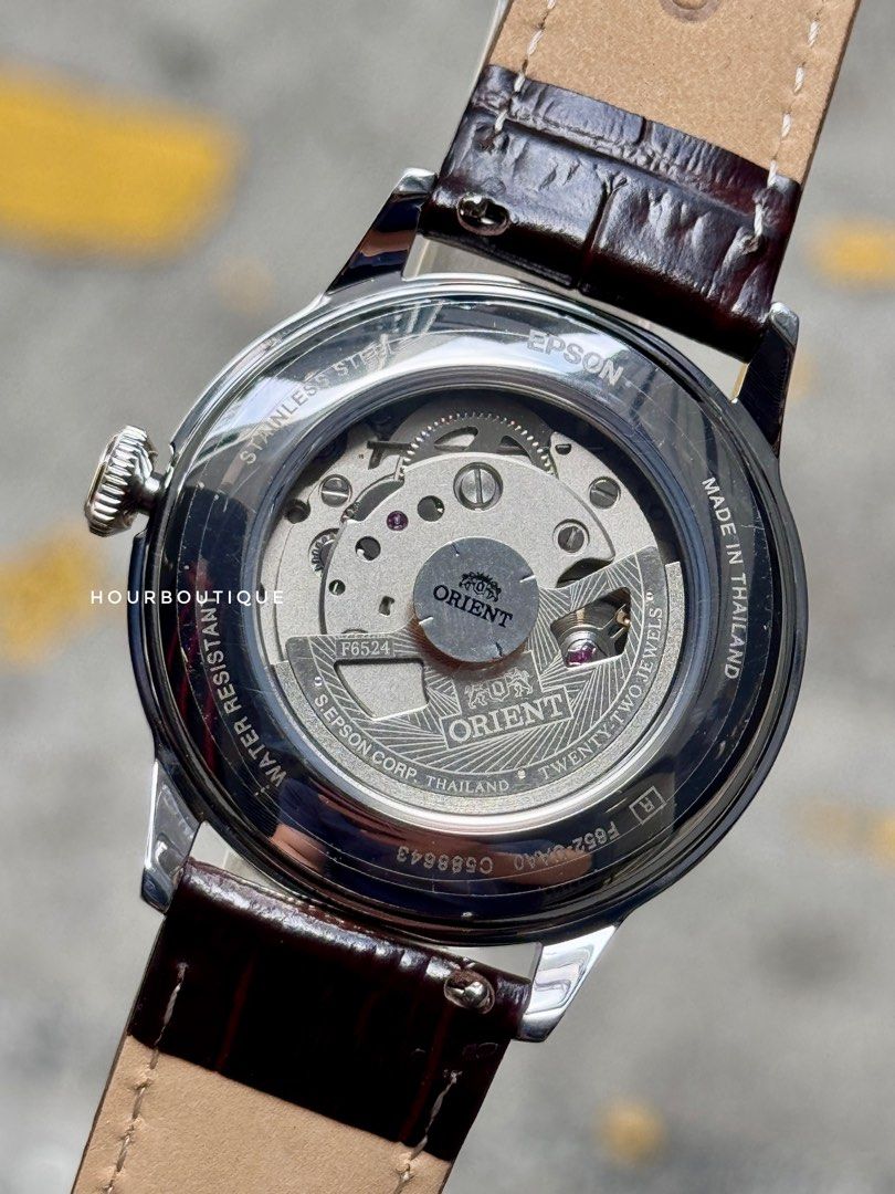 Brand New Orient 38mm Cream Dial Bambino Automatic Watch RA-BB0003Y