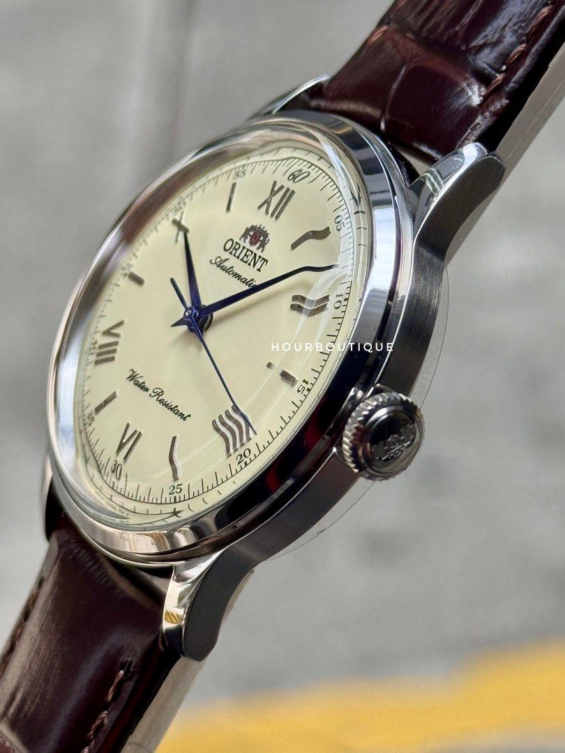 Brand New Orient 38mm Cream Dial Bambino Automatic Watch RA-BB0003Y