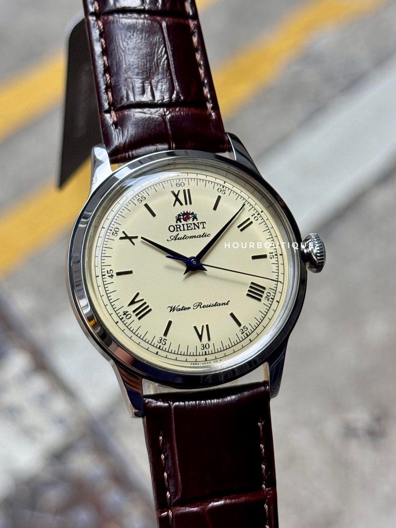 Brand New Orient 38mm Cream Dial Bambino Automatic Watch RA-BB0003Y