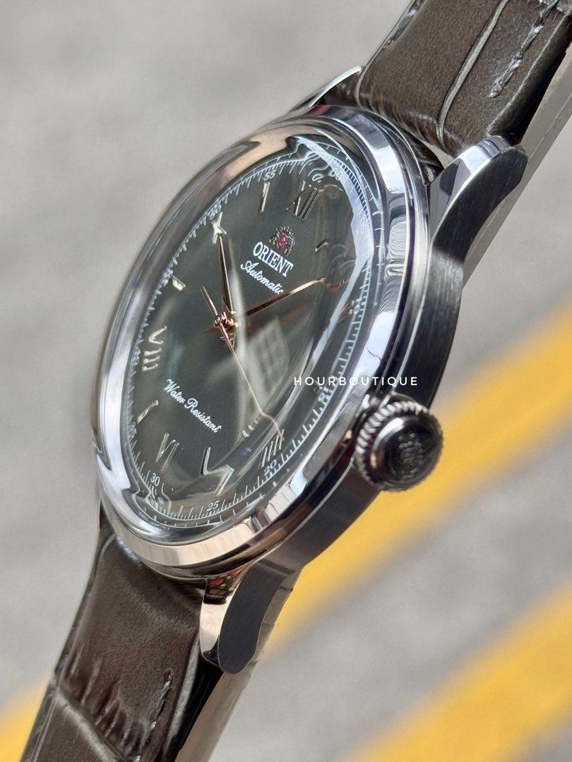 Brand New Orient 38mm Grey Dial Bambino Automatic Watch RA-BB0006N