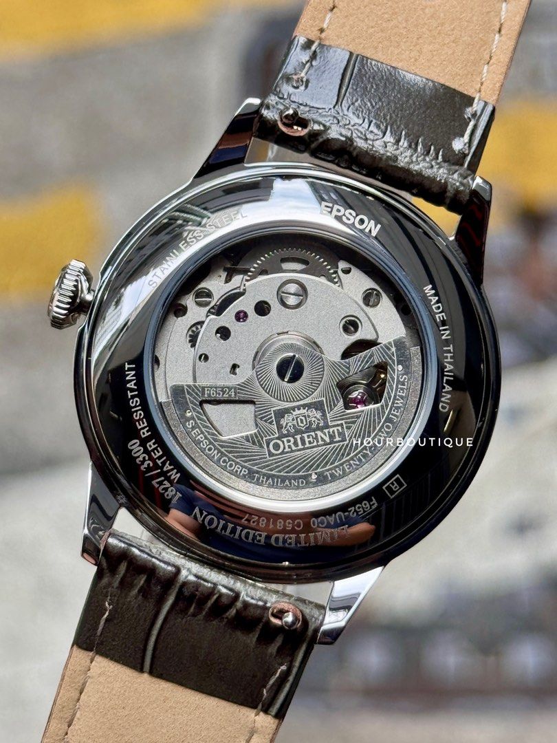Brand New Orient 38mm Grey Dial Bambino Automatic Watch RA-BB0006N