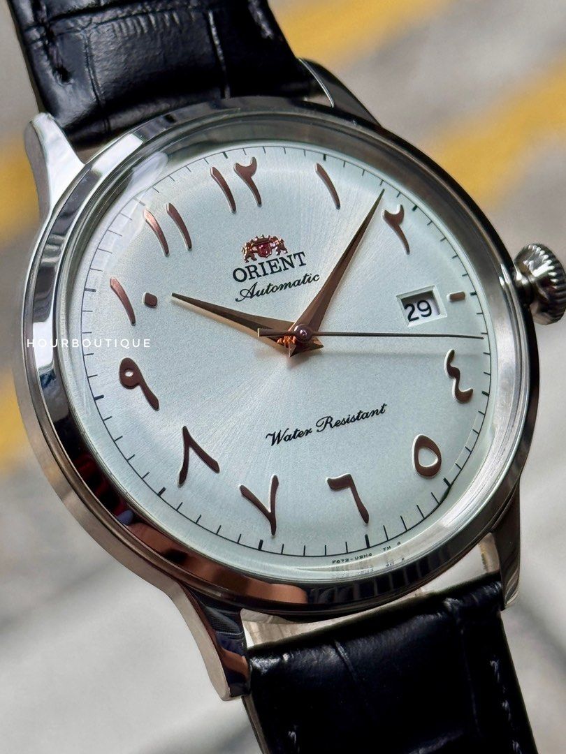 Brand New Orient 40mm Bambino White Dial Jawi Index Automatic Watch RA-AC0038S