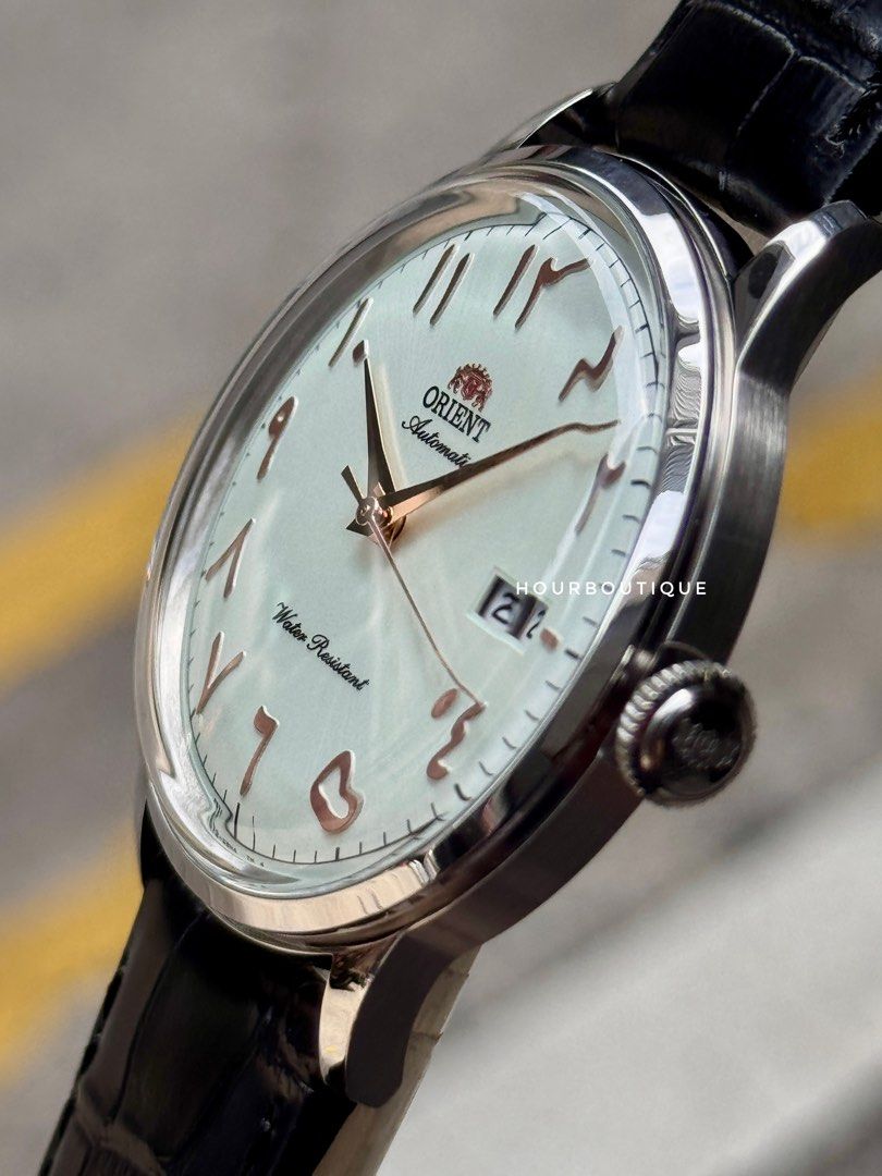 Brand New Orient 40mm Bambino White Dial Jawi Index Automatic Watch RA-AC0038S