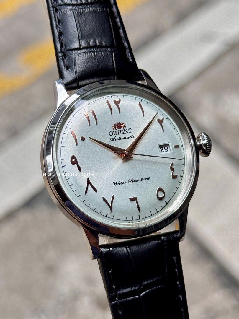 Brand New Orient 40mm Bambino White Dial Jawi Index Automatic Watch RA-AC0038S