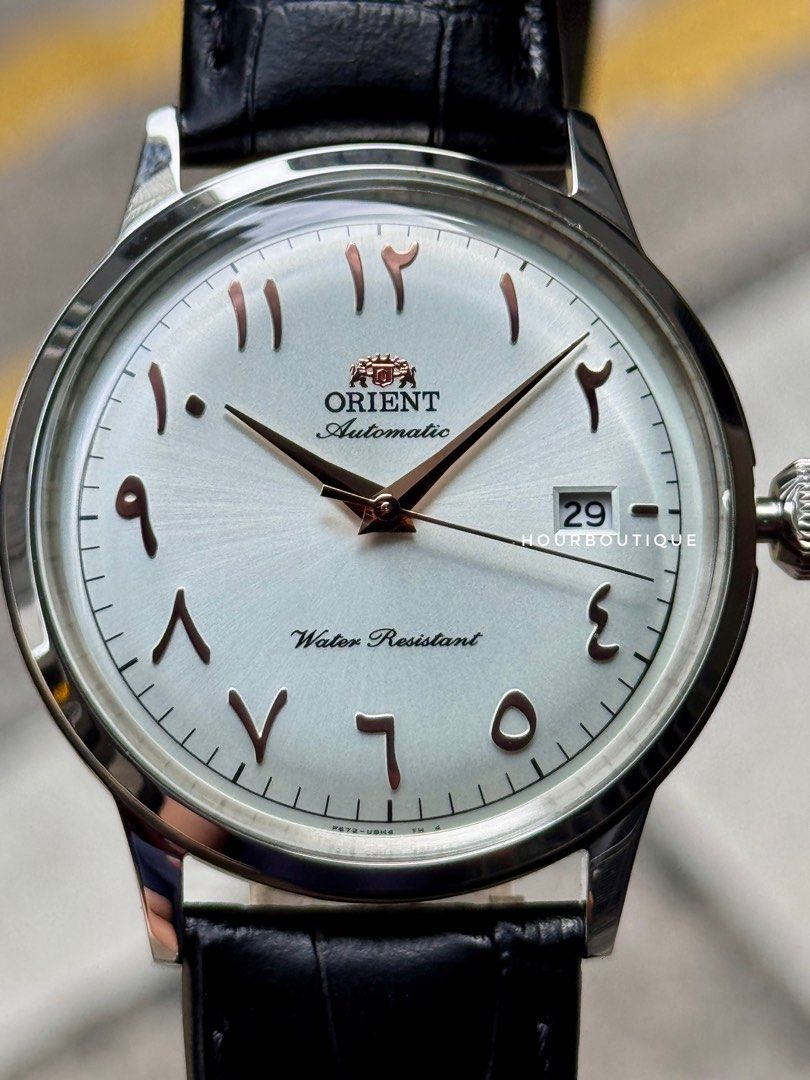 Brand New Orient 40mm Bambino White Dial Jawi Index Automatic Watch RA-AC0038S