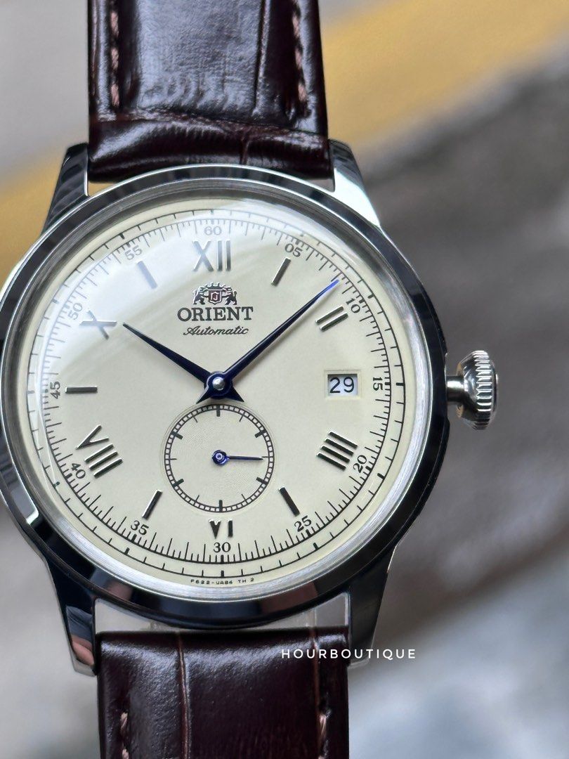 Brand New Orient Bambino 38mm Small Seconds Cream Dial Automatic Watch RA-AP0105Y