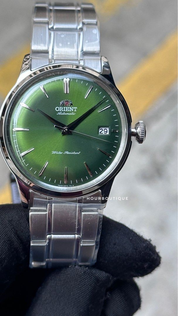 Brand New Orient Bambino 38mm Forest Green Dial Automatic Watch RA-AC0M09E