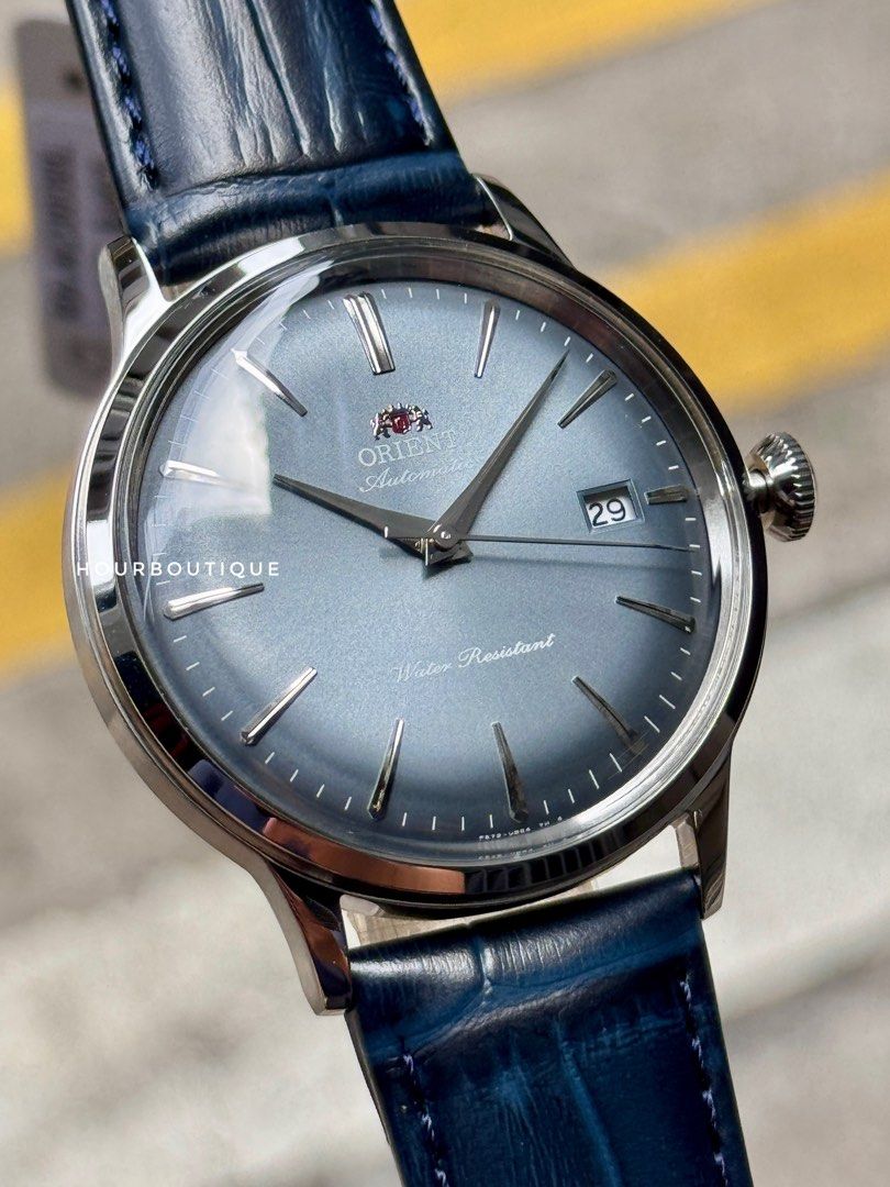 Brand New Orient Bambino 40mm Blue Dial Automatic Watch RA-AC0030L