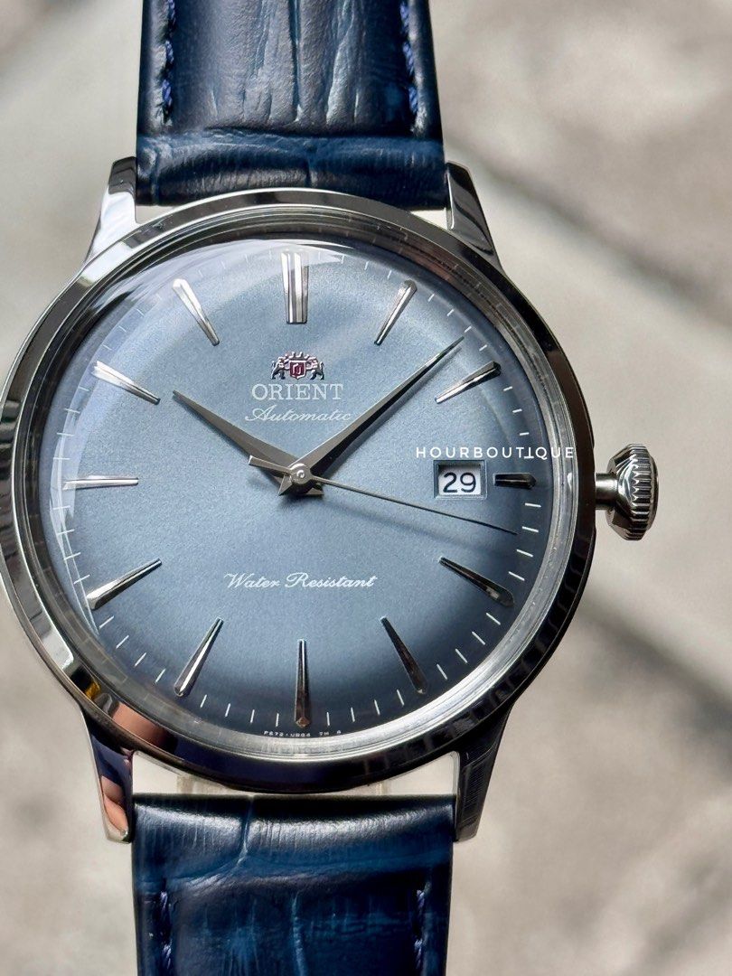 Brand New Orient Bambino 40mm Blue Dial Automatic Watch RA-AC0030L