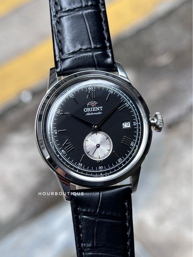 Brand New Orient Bambino Black Dial 38mm Small Seconds Automatic Watch RA-AP0101B