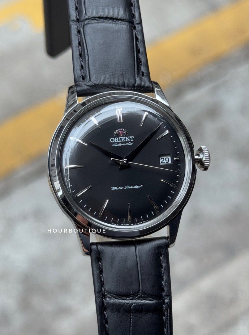 Brand New Orient Bambino Black Dial 38mm Automatic Watch RA-AC0M02B