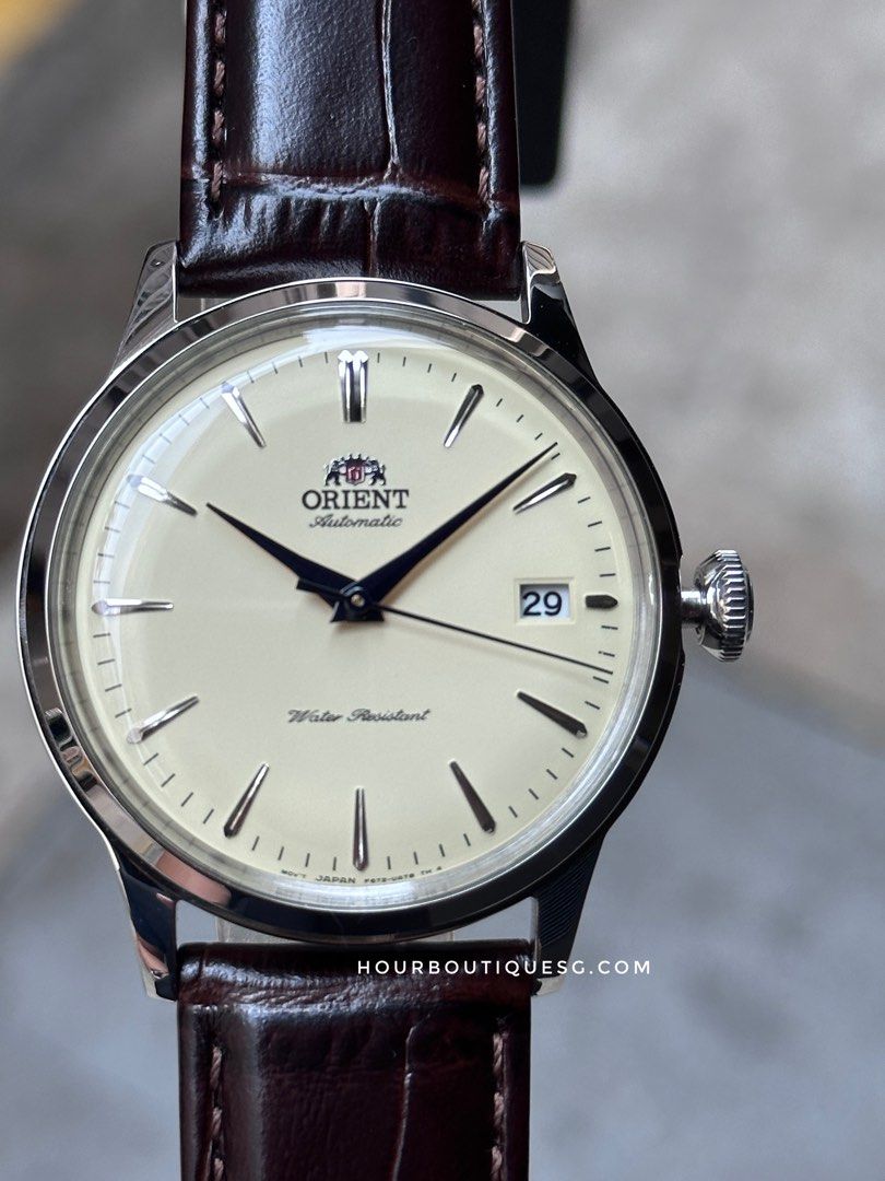 Brand New Orient Bambino Cream Dial 38mm Automatic Watch RA-AC0M04Y