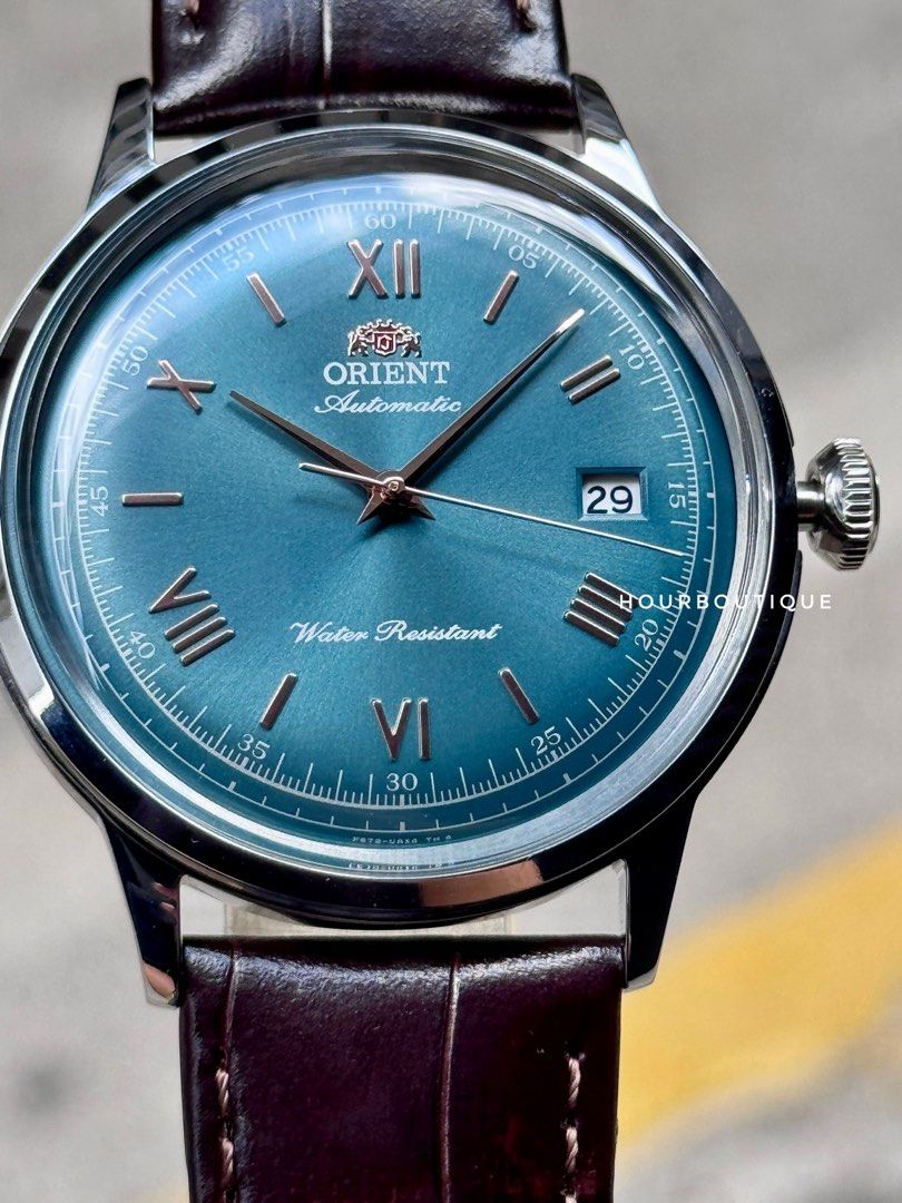 Brand New Orient Bambino Green Dial Automatic 40mm Watch RA-AC0023E