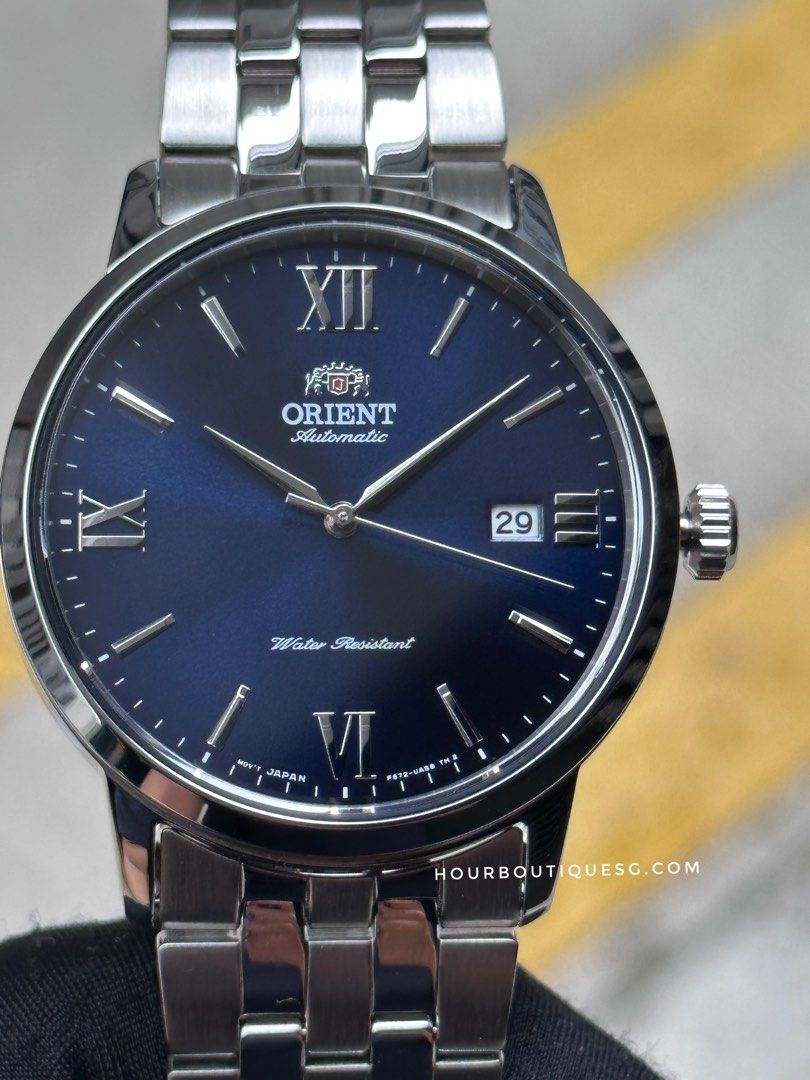 Brand New Orient Classics Blue Roman Dial Automatic Men’s Watch RA-AC0F09L