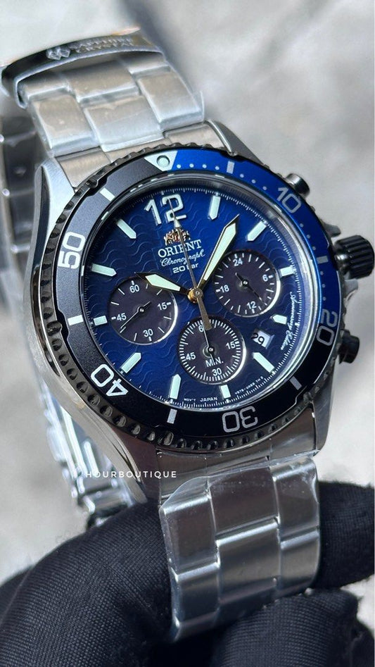 Brand New Orient Maki Sapphire Solar Powered Wave Dial L.E Diver Watch RA-TX0208L