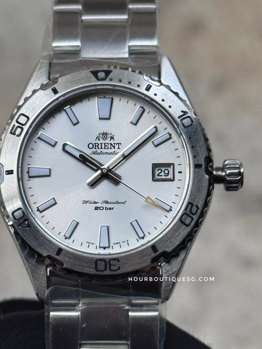 Brand New Orient Mako 3 40mm White Dial Automatic Divers Watch RA-AC0Q03S