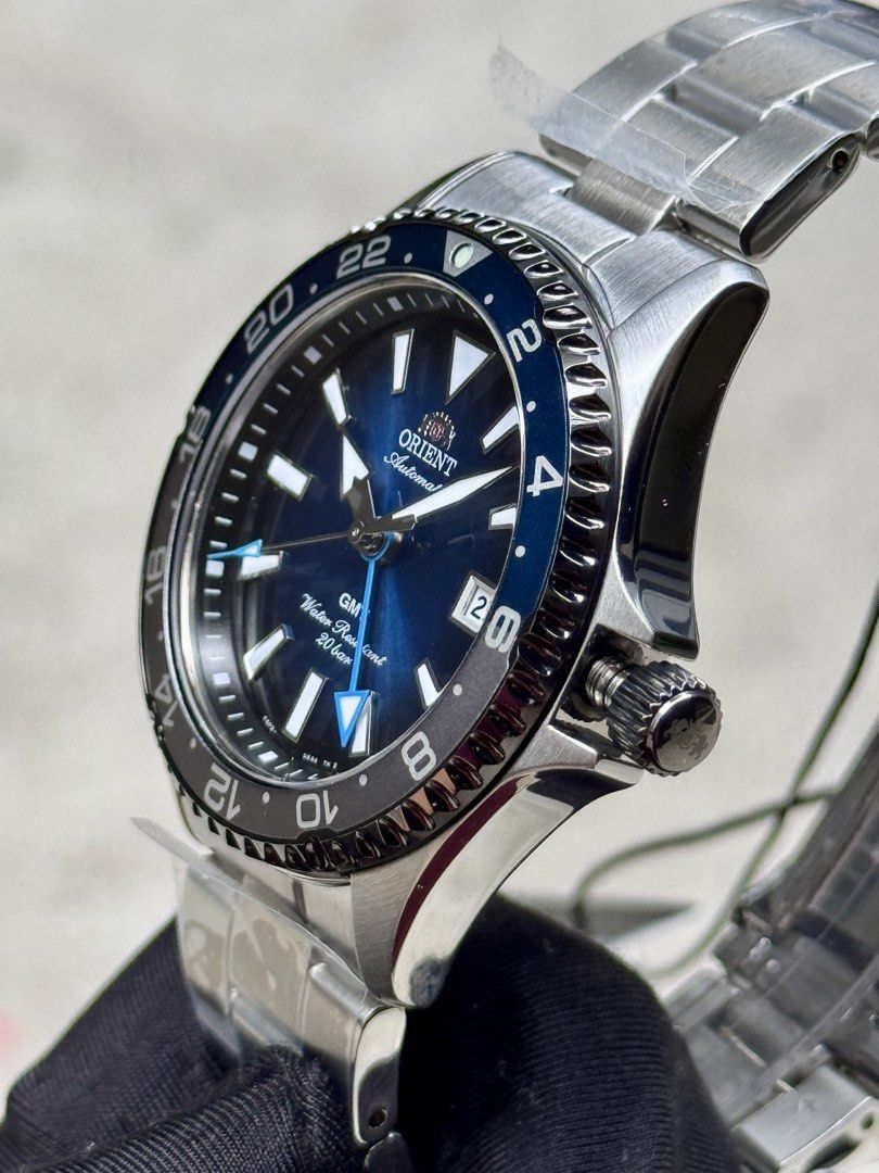 Brand New Orient Mako GMT Automatic Divers Blue Dial Watch