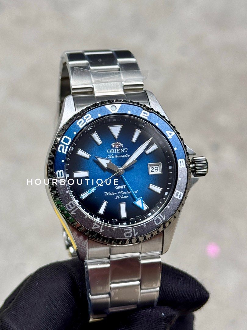 Brand New Orient Mako GMT Automatic Divers Blue Dial Watch