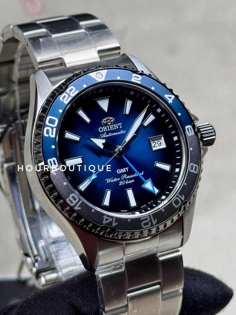 Brand New Orient Mako GMT Automatic Divers Blue Dial Watch