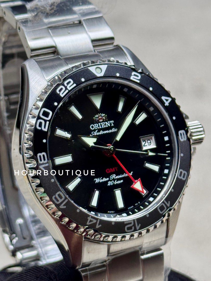 Brand New Orient Mako GMT Black Dial Automatic Divers Watch RA-BC0001B
