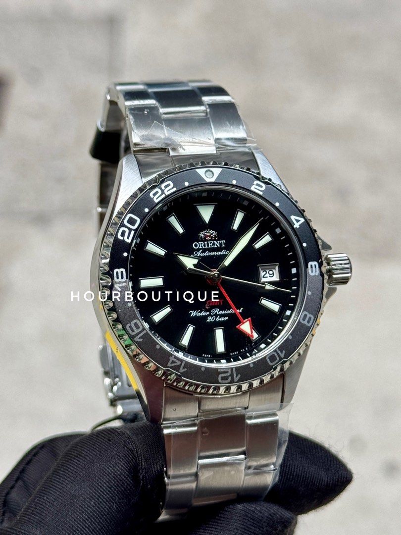 Brand New Orient Mako GMT Black Dial Automatic Divers Watch RA-BC0001B