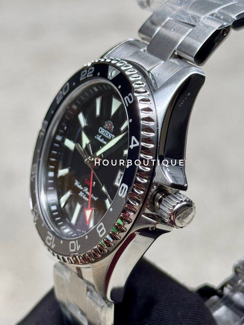 Brand New Orient Mako GMT Black Dial Automatic Divers Watch RA-BC0001B