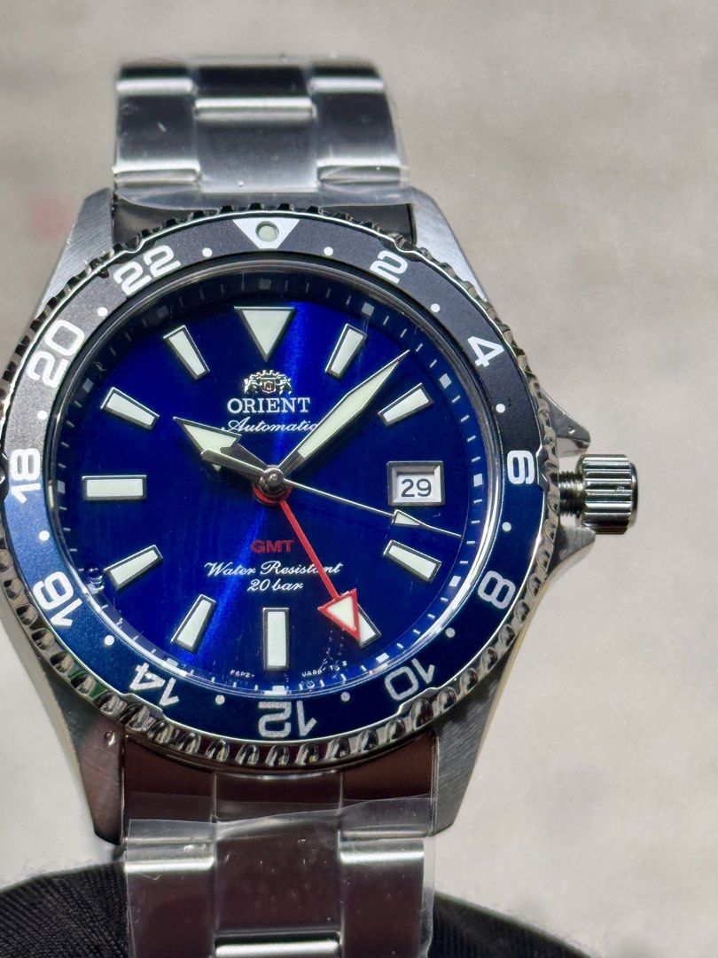 Brand New Orient Mako GMT Blue Dial Automatic Divers Watch RA-BC0003L
