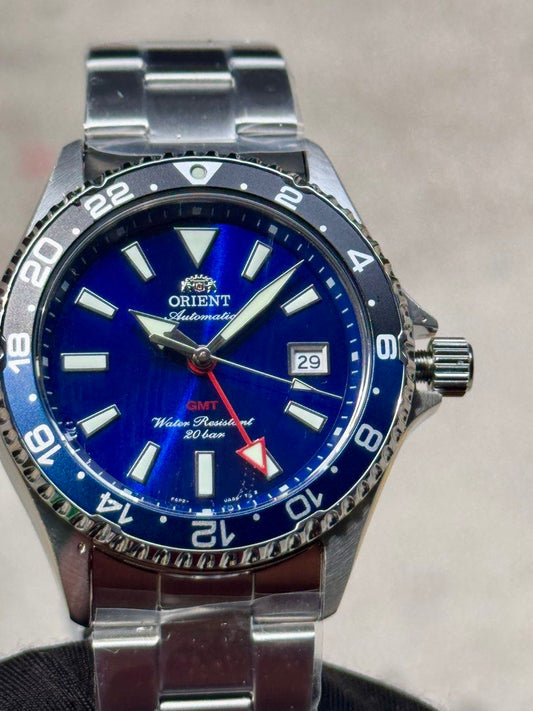 Brand New Orient Mako GMT Blue Dial Automatic Divers Watch RA-BC0003L