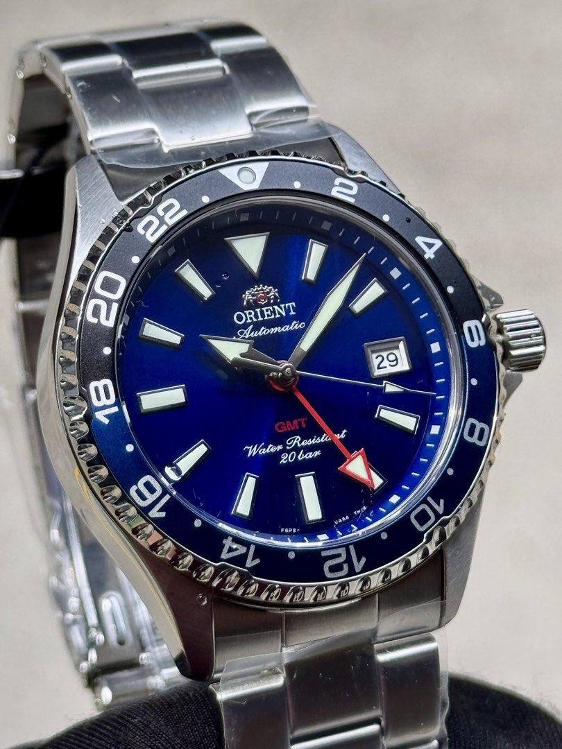 Brand New Orient Mako GMT Blue Dial Automatic Divers Watch RA-BC0003L